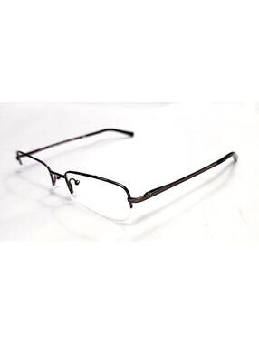 Prada VPR57H Brown Metal Rectangle Eyeglasses 53-19 135 Read